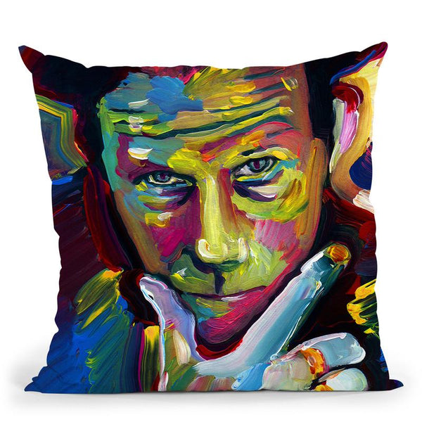 Tom Waits Throw Pillow By Howie Green - All About Vibe