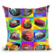 Pop-Art-Bumper-Cars Throw Pillow By Howie Green - All About Vibe