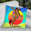 Pop-Art-Cowgirl Throw Pillow By Howie Green - All About Vibe