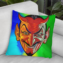 Pop-Art-Devil-Face Throw Pillow By Howie Green - All About Vibe