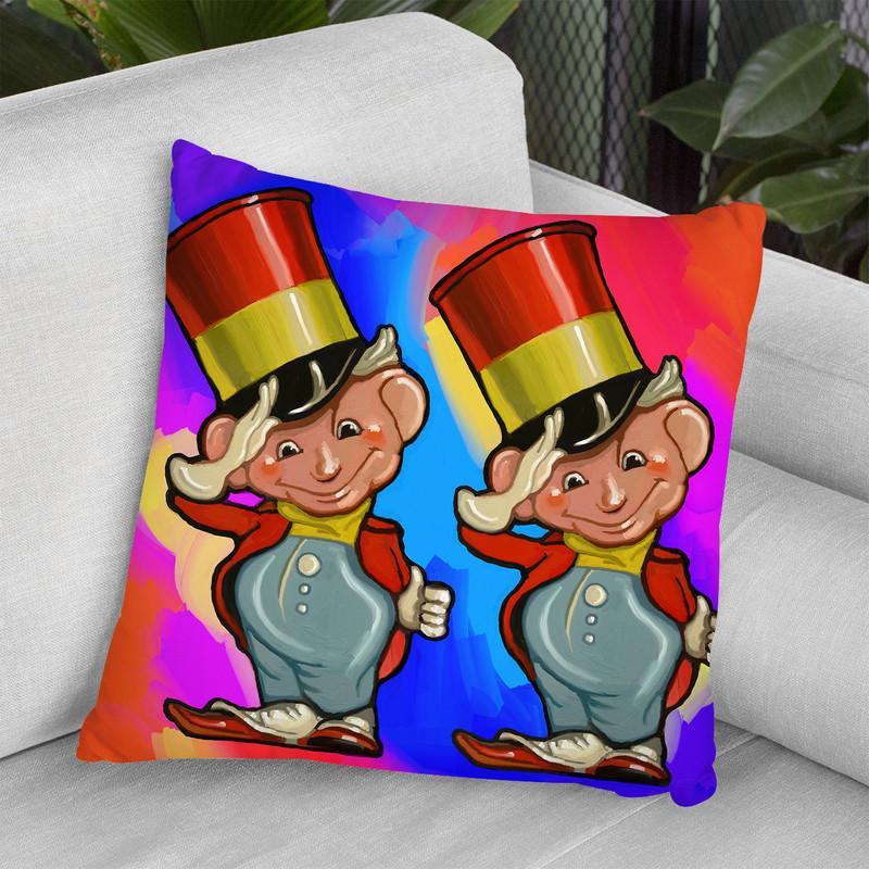 Pop-Art-Elf-Majors Throw Pillow By Howie Green - All About Vibe