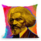 Pop-Art-Fredrick-Douglas Throw Pillow By Howie Green - All About Vibe