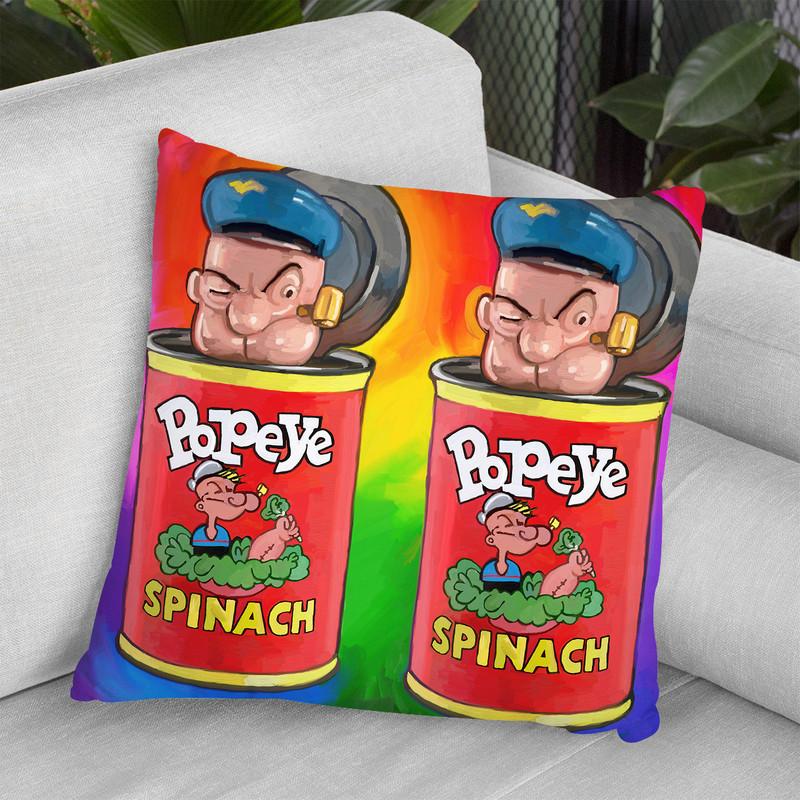 Pop-Art-Popeyes Throw Pillow By Howie Green - All About Vibe