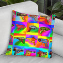 Pop-Art-Space-Guns Throw Pillow By Howie Green - All About Vibe