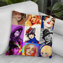 Glamour-Girls Throw Pillow By Howie Green - All About Vibe
