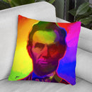 Pop-Art-Abe-Lincoln Throw Pillow By Howie Green - All About Vibe