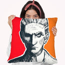Pop-Art-Franz-Kafka Throw Pillow By Howie Green - All About Vibe