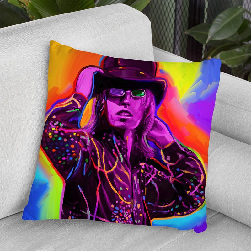 Pop-Art-Tom-Petty Throw Pillow By Howie Green - All About Vibe