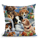 Country Pups Throw Pillow By Jenny Newland - All About Vibe