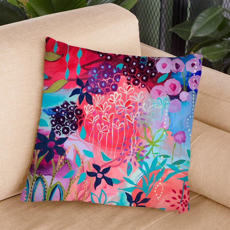 Spirit Garden Throw Pillow By Carrie Schmitt And Megan Jefferson - All About Vibe