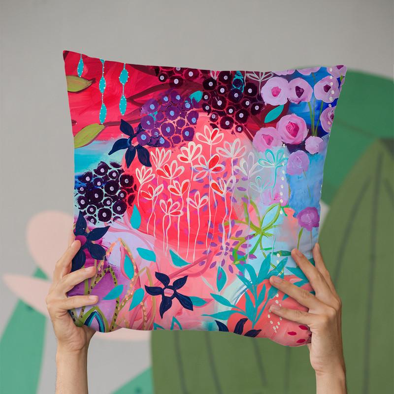 Spirit Garden Throw Pillow By Carrie Schmitt And Megan Jefferson - All About Vibe