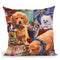 Helpful Garden Paws Throw Pillow By Jenny Newland - All About Vibe