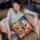 Helpful Garden Paws Throw Pillow By Jenny Newland - All About Vibe