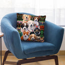 Garden Puppies Throw Pillow By Jenny Newland - All About Vibe