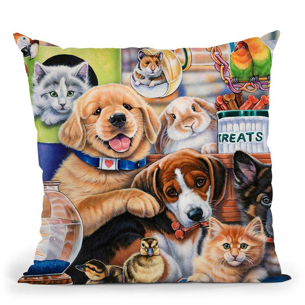 Petop Throw Pillow By Jenny Newland - All About Vibe