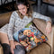 Camping Buddies Throw Pillow By Jenny Newland - All About Vibe