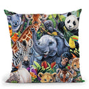 Jungle Babies Throw Pillow By Jenny Newland - All About Vibe