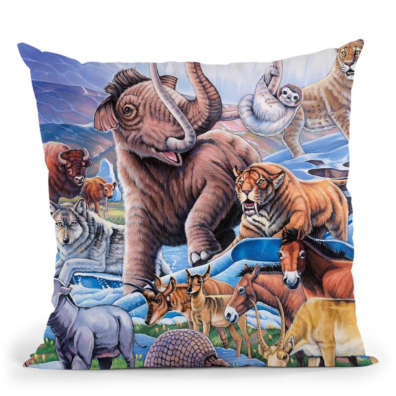 Ice Age Color Throw Pillow By Jenny Newland - All About Vibe