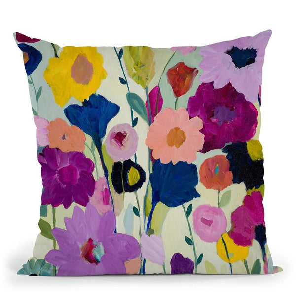 Blooms Have Burst Throw Pillow By Carrie Schmitt - All About Vibe