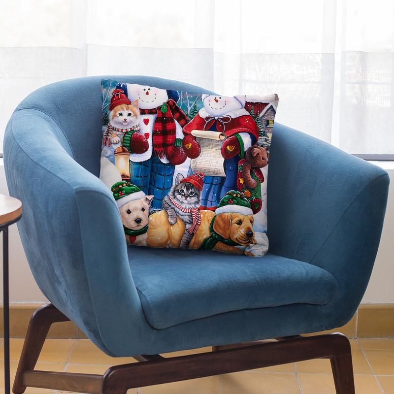 Winter Wonder Friends Throw Pillow By Jenny Newland - All About Vibe