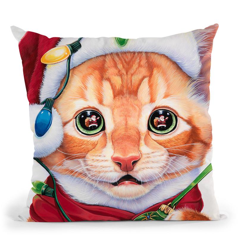 Uh Oh! Santa! Throw Pillow By Jenny Newland - All About Vibe