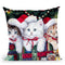 Meowy Christmas Throw Pillow By Jenny Newland - All About Vibe
