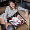 Meowy Christmas Throw Pillow By Jenny Newland - All About Vibe