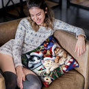 Meowy Christmas 2 Throw Pillow By Jenny Newland - All About Vibe