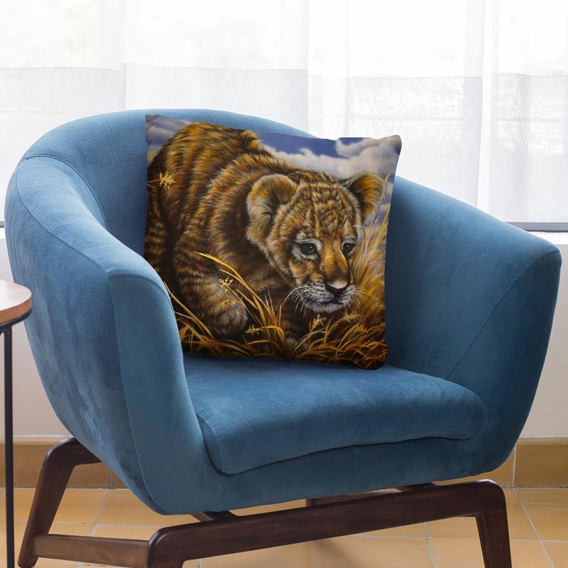 Playful Curiosity Throw Pillow By Jenny Newland - All About Vibe