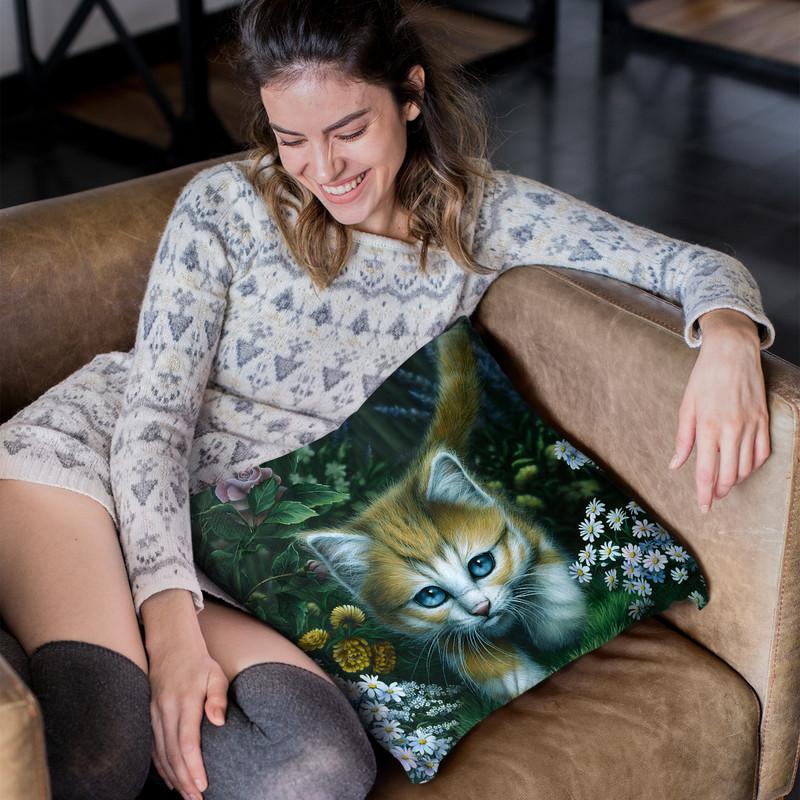 Buttercup 2 Throw Pillow By Jenny Newland - All About Vibe
