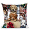 Christmas Puppies On The Loose Throw Pillow By Jenny Newland - All About Vibe