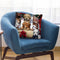 Christmas Puppies On The Loose Throw Pillow By Jenny Newland - All About Vibe