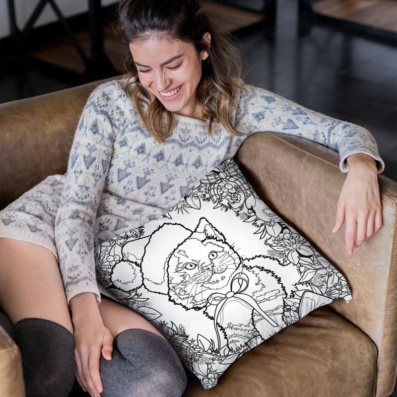 Christmas Cuties 3 Throw Pillow By Jenny Newland - All About Vibe