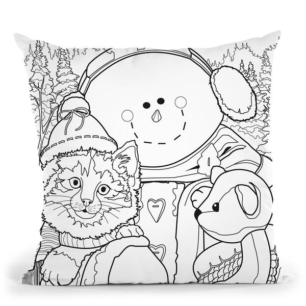 Christmas Cuties 6 Throw Pillow By Jenny Newland - All About Vibe