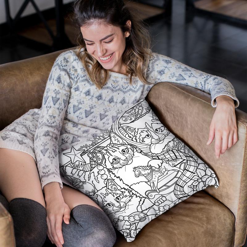 Christmas Cuties 7 Throw Pillow By Jenny Newland - All About Vibe