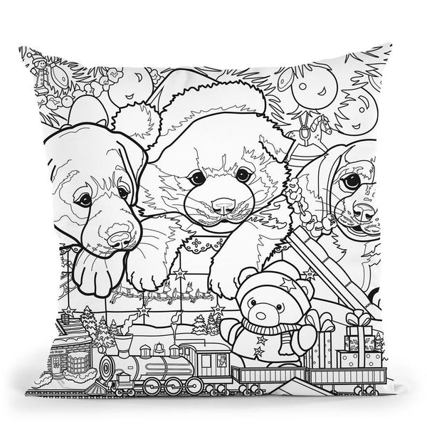 Christmas Cuties 10 Throw Pillow By Jenny Newland - All About Vibe
