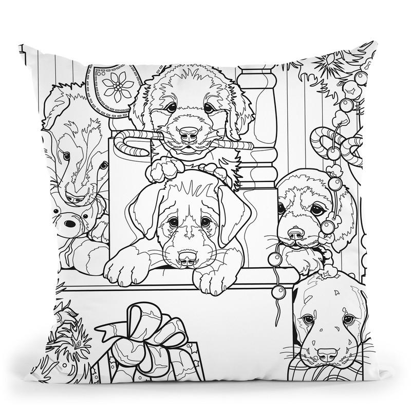 Christmas Cuties 13 Throw Pillow By Jenny Newland - All About Vibe