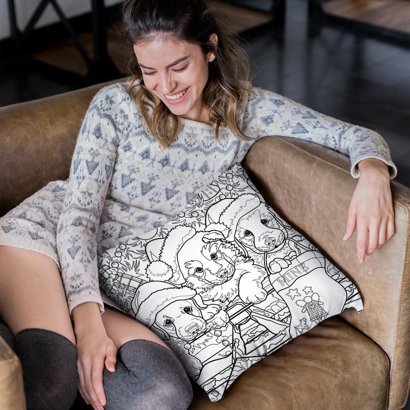Christmas Cuties 14 Throw Pillow By Jenny Newland - All About Vibe