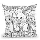 Christmas Cuties 15 Throw Pillow By Jenny Newland - All About Vibe