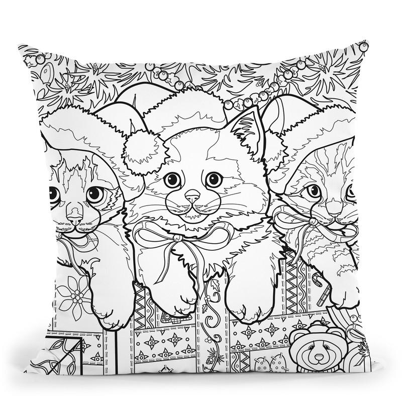 Christmas Cuties 15 Throw Pillow By Jenny Newland - All About Vibe
