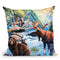 North American Wildlife Throw Pillow By Jenny Newland - All About Vibe
