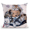 Kittens And Teddy Bear Throw Pillow By Jenny Newland - All About Vibe