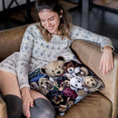 Puppy Party Throw Pillow By Jenny Newland - All About Vibe