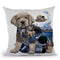 Puppy Tails Throw Pillow By Jenny Newland - All About Vibe