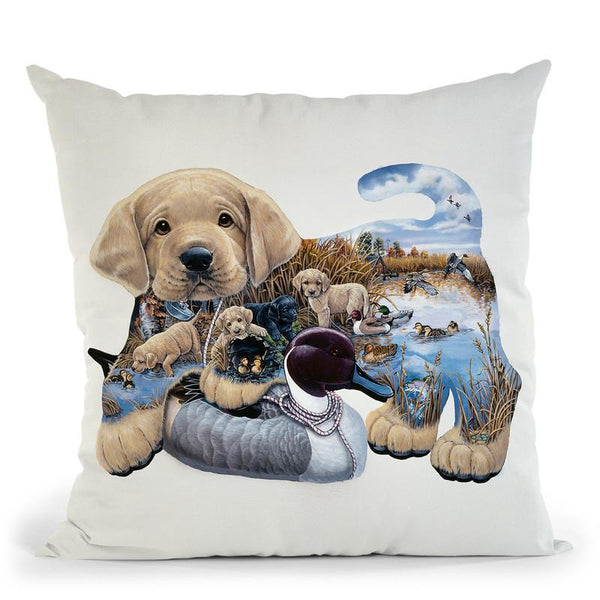 Sweet Puppy Tales Throw Pillow By Jenny Newland - All About Vibe