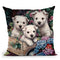 Lovable Westies Throw Pillow By Jenny Newland - All About Vibe