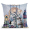 Cat Carousel Throw Pillow By Jenny Newland - All About Vibe
