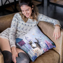 Cats In Front Of The Birdfeeder Throw Pillow By Jenny Newland - All About Vibe