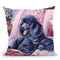Black Poodle Throw Pillow By Jenny Newland - All About Vibe