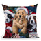 Sawry Santa Paws Throw Pillow By Jenny Newland - All About Vibe